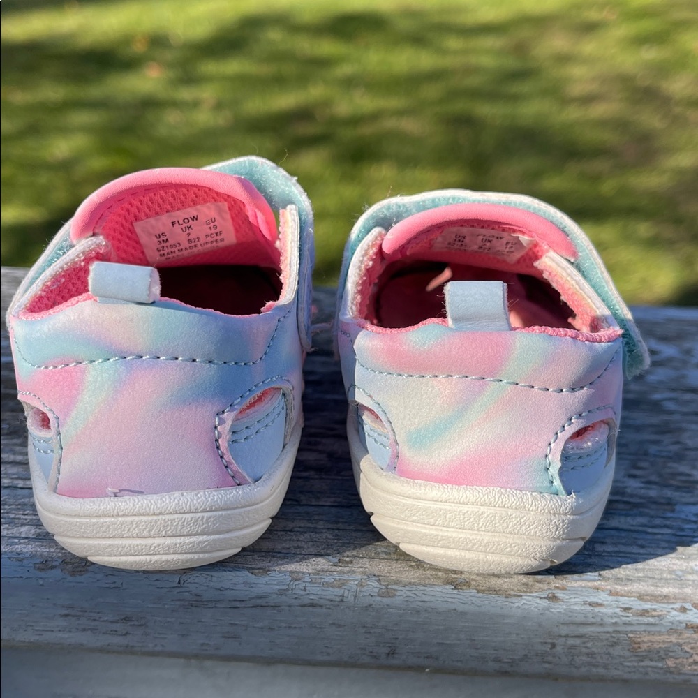 Stride Rite Baby/Toddler Size 3 Pink and Periwinkle Sandals - Picture 4 of 6